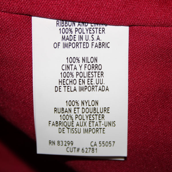 Helene Blake NEW Sz M Burgundy Red Sequin Rhinestones 100% Polyester Top