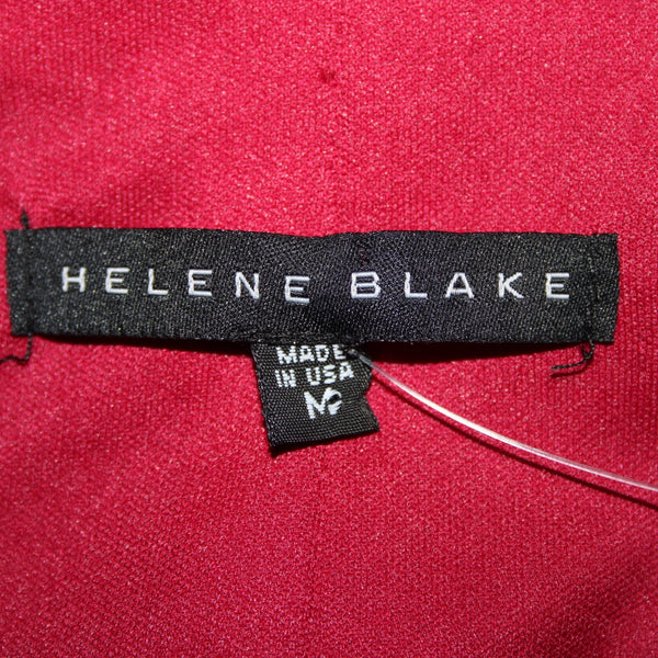 Helene Blake NEW Sz M Burgundy Red Sequin Rhinestones 100% Polyester Top