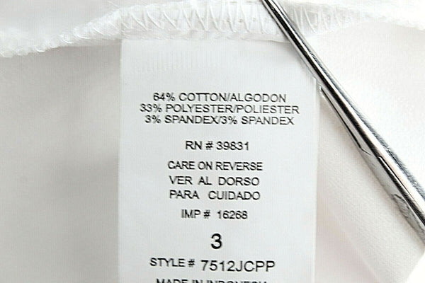 Chime NEW $40 Sz 3 x 12 Ivory Cuffs Wide Waistband Cotton Blend Shorts