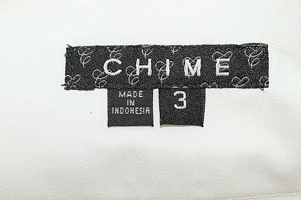 Chime NEW $40 Sz 3 x 12 Ivory Cuffs Wide Waistband Cotton Blend Shorts