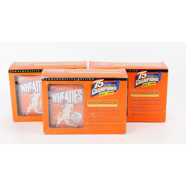 Wheaties Mark McGwire 75 Years Of Champions Gold Signature Sealed Card In Box