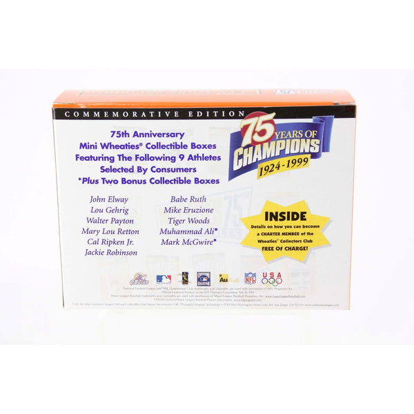 Wheaties Mark McGwire 75 Years Of Champions Gold Signature Sealed Card In Box