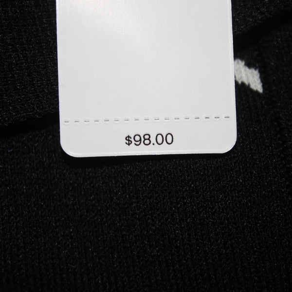 Express Sweater NEW $98 Sz XS Black White Collared Polyester Viscose Sweater