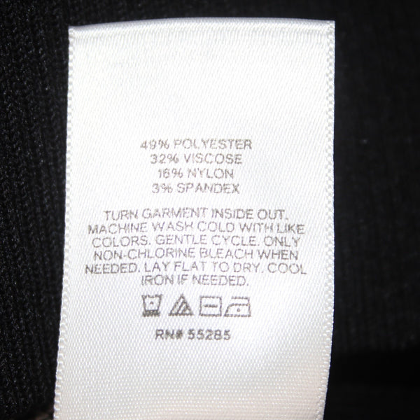 Express Sweater NEW $98 Sz XS Black White Collared Polyester Viscose Sweater