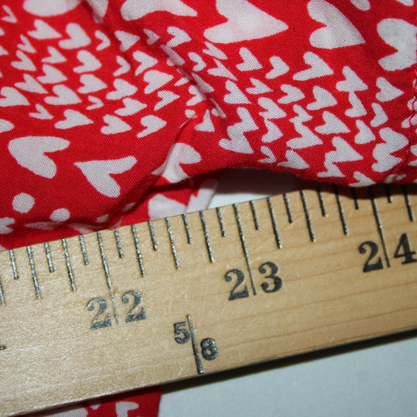 Victorias Secret Sz One Size Red White Hearts 100% Viscose Wrap Cardigan Sweater