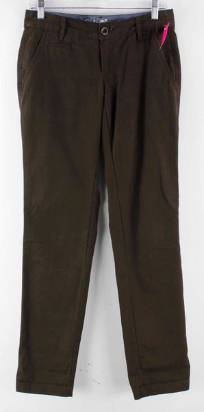 Eddie Bauer Legendwash Sz 0 x 31 Brown Slash Pocket 100% Cotton Pant
