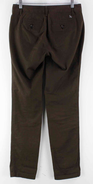 Eddie Bauer Legendwash Sz 0 x 31 Brown Slash Pocket 100% Cotton Pant