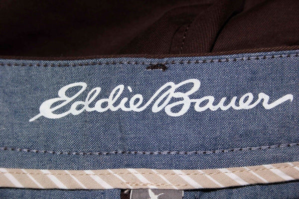 Eddie Bauer Legendwash Sz 0 x 31 Brown Slash Pocket 100% Cotton Pant