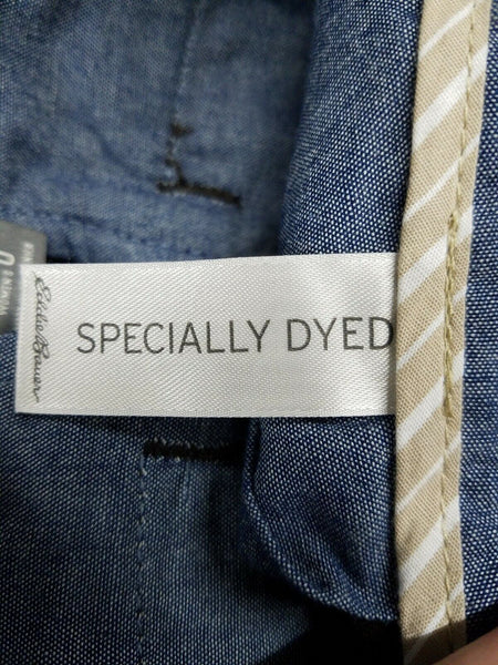 Eddie Bauer Legendwash Sz 0 x 31 Brown Slash Pocket 100% Cotton Pant