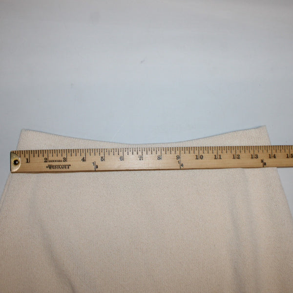 St John Evening Sz 6 Cream Beige Ivory Full Length Santana Knit Wool Blend Skirt