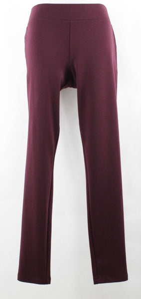 Calvin Klein NEW S x 31" Burgundy Poly Rayon Spandex Knit Legging Pant