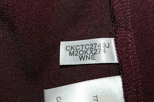 Calvin Klein NEW S x 31" Burgundy Poly Rayon Spandex Knit Legging Pant