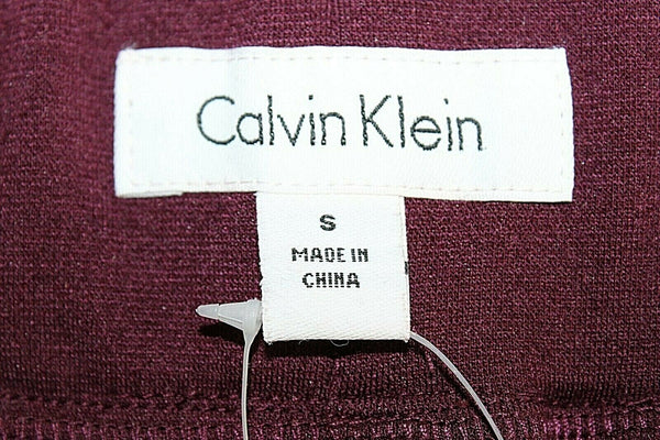 Calvin Klein NEW S x 31" Burgundy Poly Rayon Spandex Knit Legging Pant
