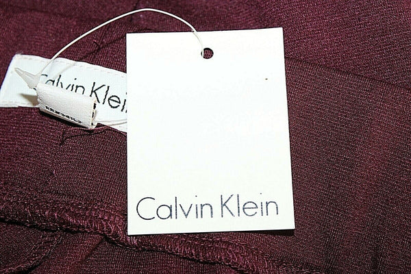 Calvin Klein NEW S x 31" Burgundy Poly Rayon Spandex Knit Legging Pant