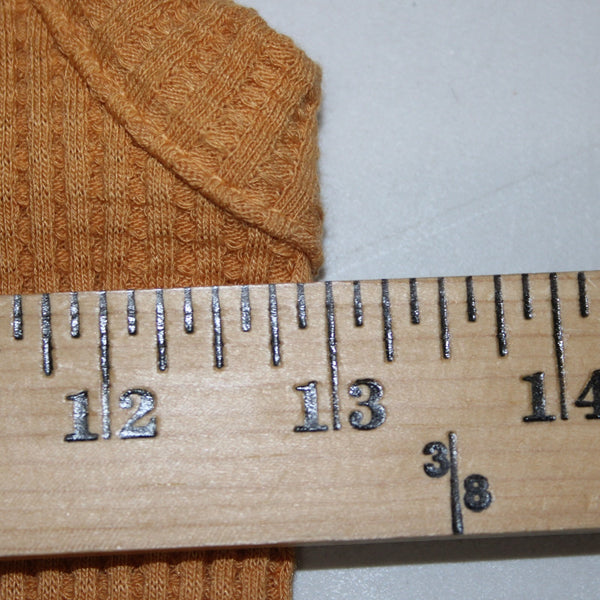 Stateside Dress Sz M Orange Ribbed Long Round Neck Cotton Spandex Dress