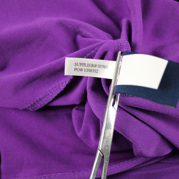 Chaps NEW $85 Sz XL Brt Orchid Purple V Neck Aysmm Polyester Elastane Dress