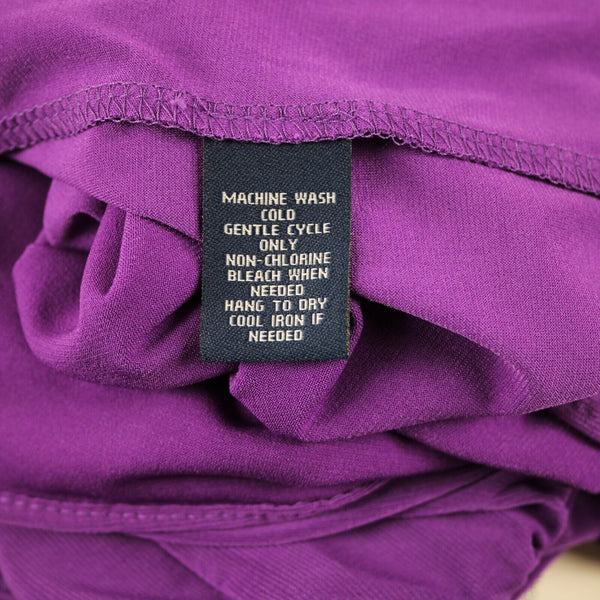 Chaps NEW $85 Sz XL Brt Orchid Purple V Neck Aysmm Polyester Elastane Dress