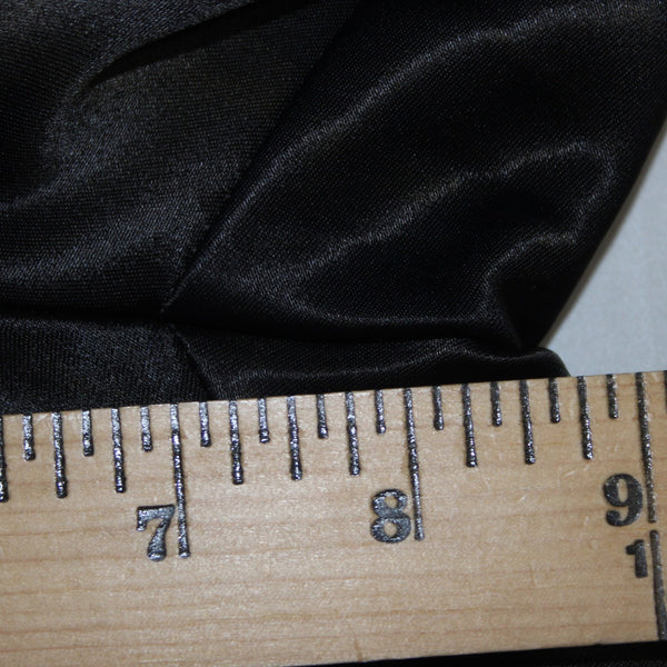 Msk Pant Sz 8 x 30 Black Satin Ankle Straight Leg Acetate Nylon Pant