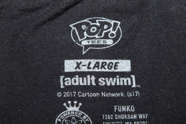 Pop Tees XL Black Multi Rick And Morty 100% Cotton Short Sleeve Tee T Shirt