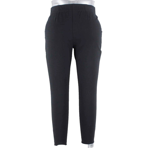 J Jill NEW $79 Sz XSP x 24 Black Zip Pockets Stretch Knit Skinny Pant