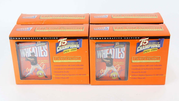 Wheaties Cal Ripken Jr. 75 Years Of Champions Gold Signature Mini Box NEW