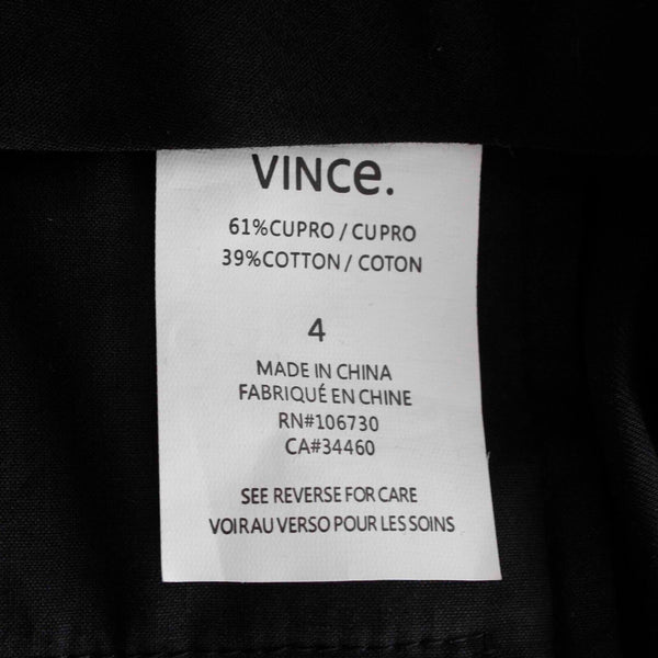 Vince NEW $235 Sz 4 x 27 Black Pockets Belt Loops Cupro Blend Woven Jogger Pant