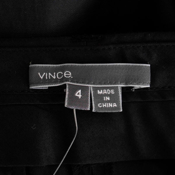 Vince NEW $235 Sz 4 x 27 Black Pockets Belt Loops Cupro Blend Woven Jogger Pant