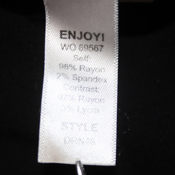 Michael Stars Dress Sz M Black Off Shoulders Pleated Overlay Rayon Spandex Dress