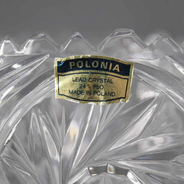 Polonia Clear 9 X 4 Cut American Brilliant Cut Crystal Bowl