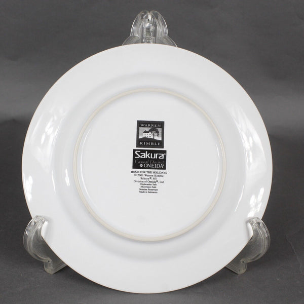 Warren Kimble Sakura 8.5" Home For The Holidays 2001 Bird Houses Salad Plate
