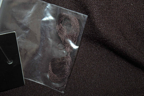 INC NEW $49 Sz L Brown Multi Silk Scarf Neckline Nylon Blend Top