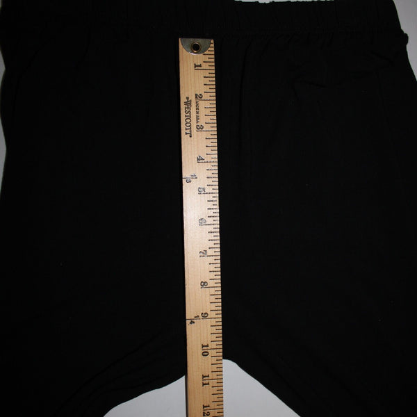 Gardy Sz L x 30 Black Gold Animal Print Rhinestones Elastic Cotton Spandex Pants