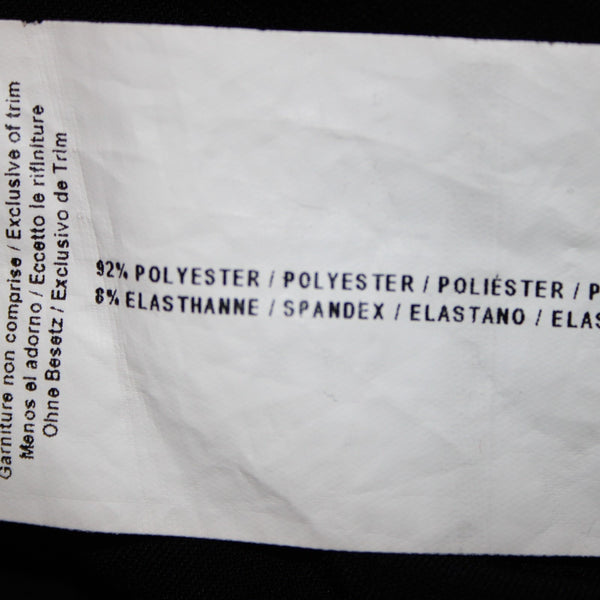 Joseph Ribkoff Top Sz 14 Black Layered Eyelet Shoulders V Neck Poly Top