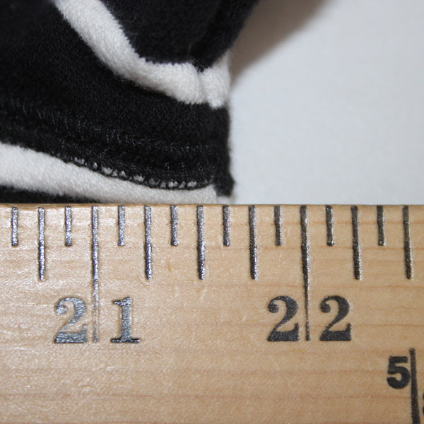 Christine Alexander Jacket Sz L Black White Red Collared Pockets 100% Cotton