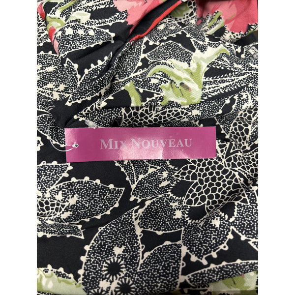 Mix Nouveau Dress NEW Sz 2X Black White Red Multi Color 100% Polyester Dress