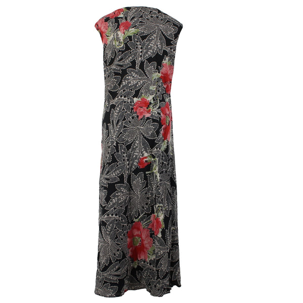 Mix Nouveau Dress NEW Sz 2X Black White Red Multi Color 100% Polyester Dress