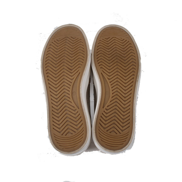 M Gemi Flats Sz 36 Tan Brown Metallic Fabric Slip On 1" Flats