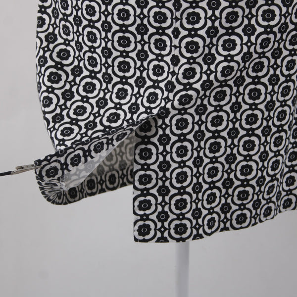 Nine West Dress Sz 18 W Black White Pockets Lined Cotton Elastane Dress