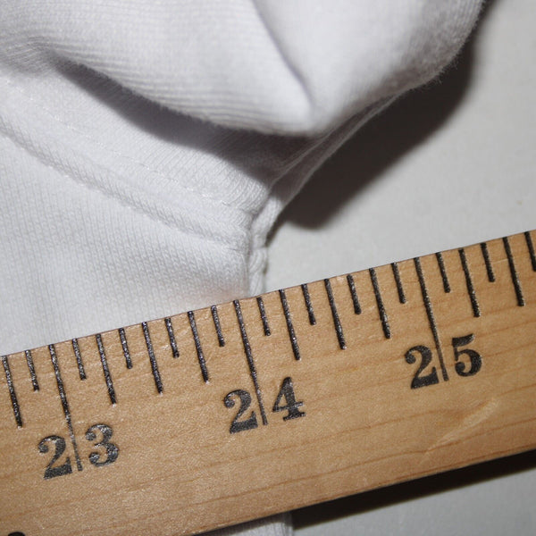 Malbon NEW Sz M White Multi Color Logo Long Sleeve 100% Cotton Sweatshirt Top