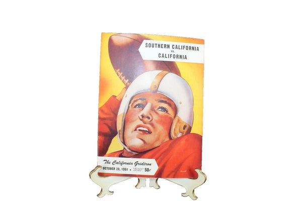 The California Gridiron Southern California Vs California 1951 Program Book