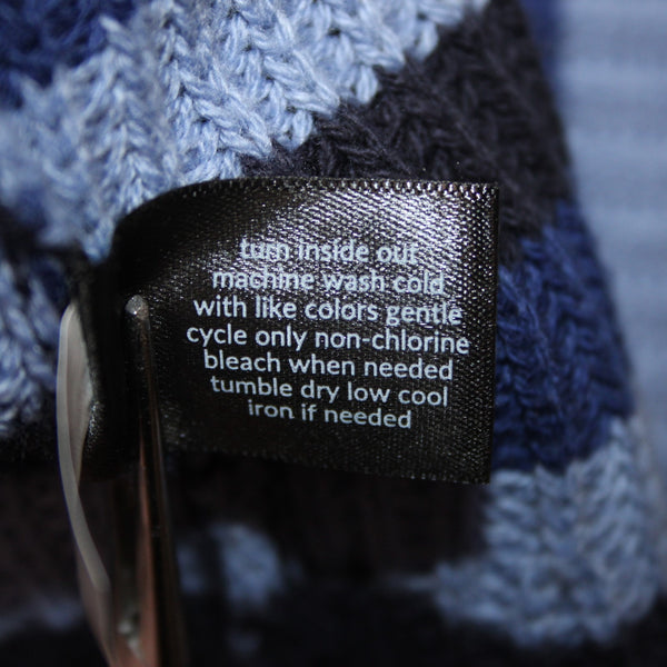 Lane Bryant Sweater NEW Sz 14/16 Blue Navy Striped Knit Cotton Acrylic Sweater