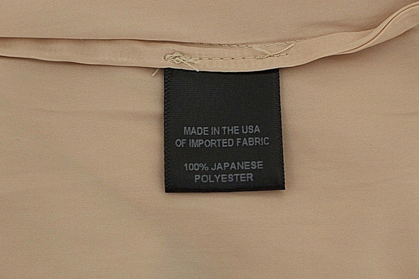 Calvin Rucker Sz M Peach Drop Shoulder Tie Sleeve Polyester Front Button Up Top