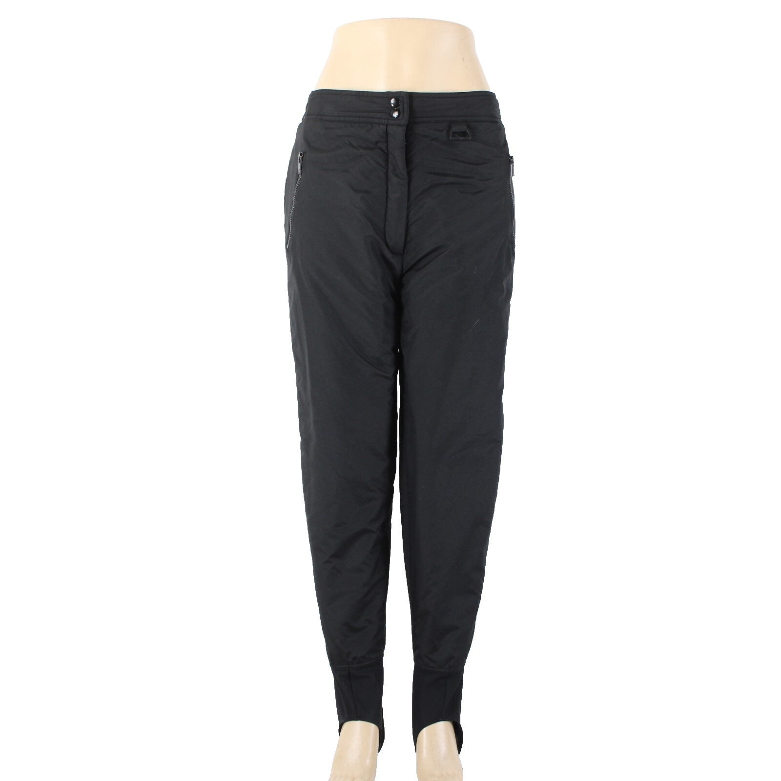 Sport Essentials Sz M x 25 Black Pockets Water Proof Nylon Poly Ski  Pant