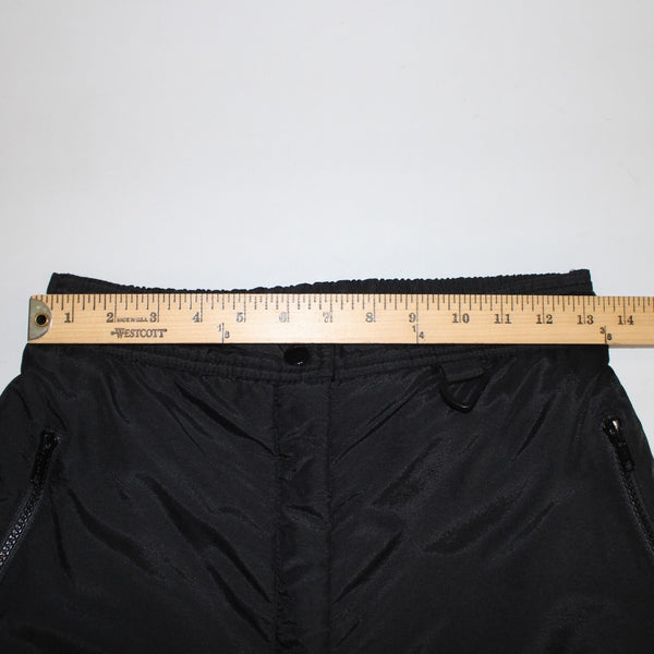 Sport Essentials Sz M x 25 Black Pockets Water Proof Nylon Poly Ski  Pant
