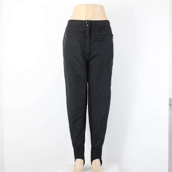 Sport Essentials Sz M x 25 Black Pockets Water Proof Nylon Poly Ski  Pant