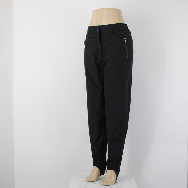 Sport Essentials Sz M x 25 Black Pockets Water Proof Nylon Poly Ski  Pant