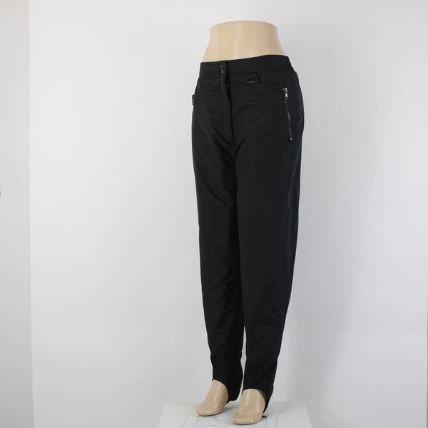 Sport Essentials Sz M x 25 Black Pockets Water Proof Nylon Poly Ski  Pant