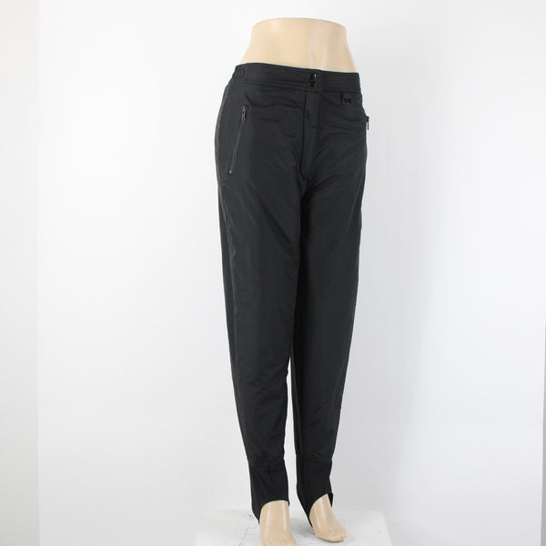 Sport Essentials Sz M x 25 Black Pockets Water Proof Nylon Poly Ski  Pant
