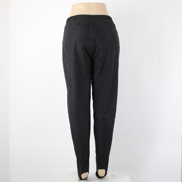 Sport Essentials Sz M x 25 Black Pockets Water Proof Nylon Poly Ski  Pant