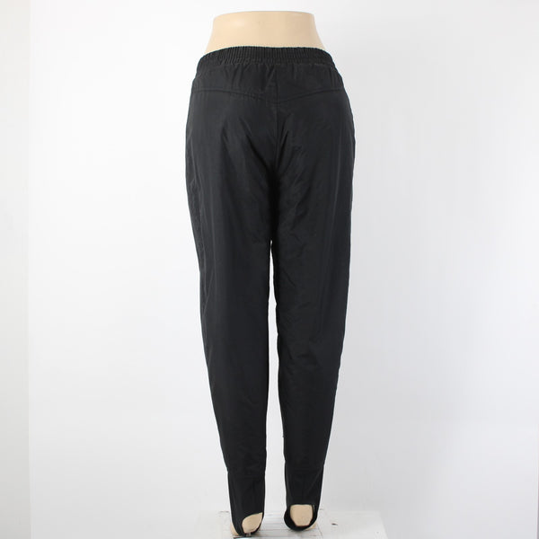 Sport Essentials Sz M x 25 Black Pockets Water Proof Nylon Poly Ski  Pant